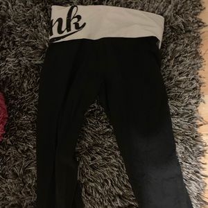 PINK yoga pants, flared